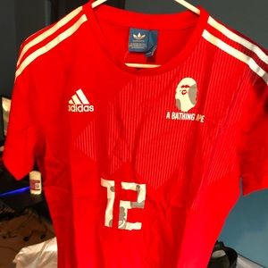 Bape x Adidas World Cup Winning Collection Tee